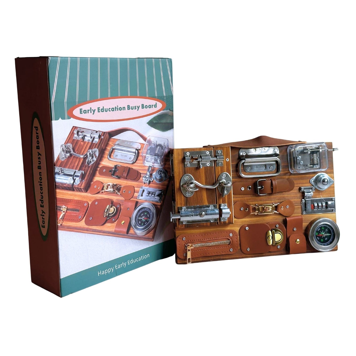 Wooden Montessori-style Busy Board Educational Toys | Look Mumma