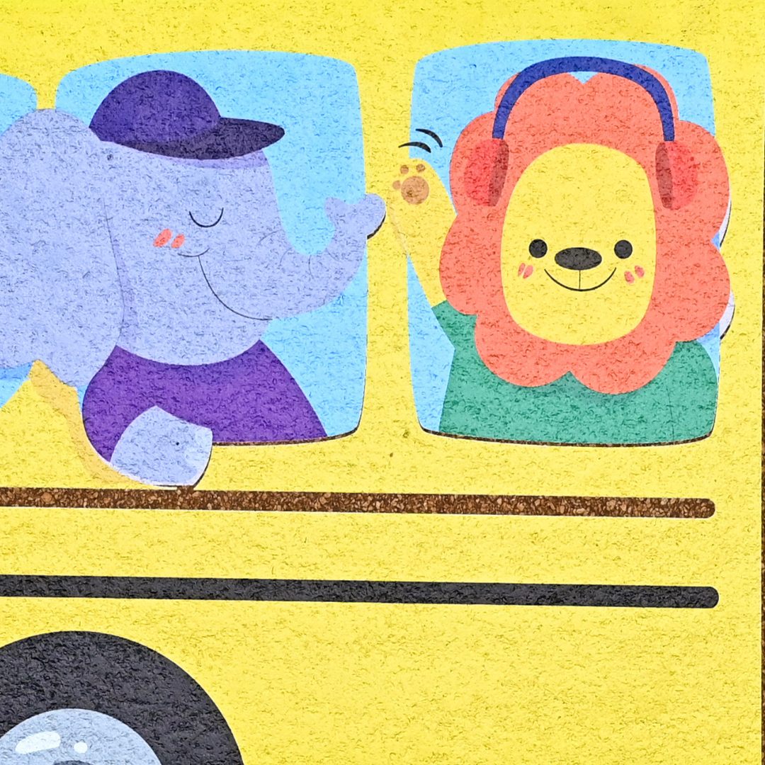 School Bus Shaped Cork Pinboard | Look Mumma