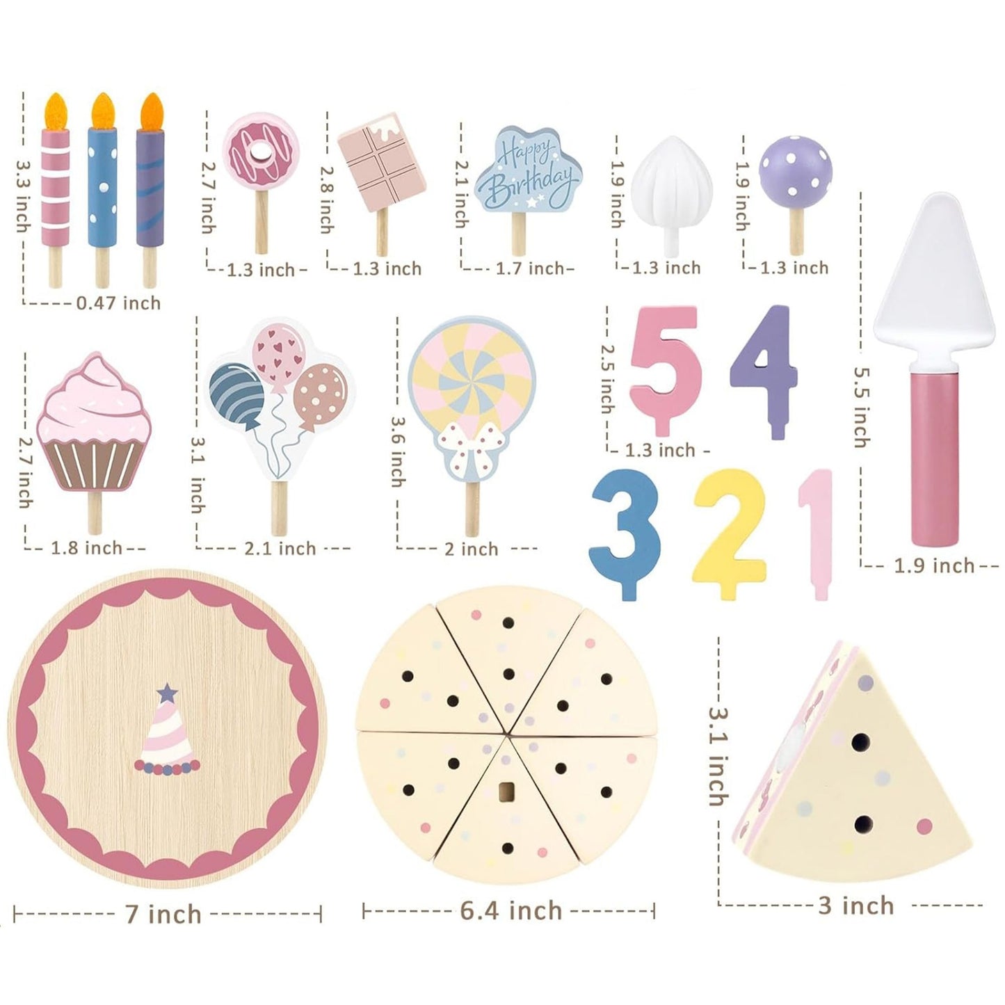 Pretend Play Birthday Cake Set | Look Mumma