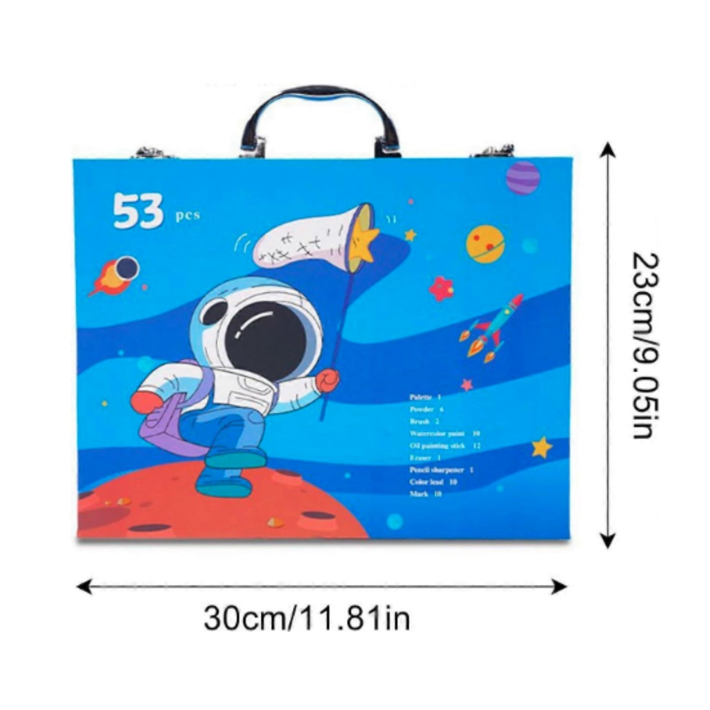 Space Explorer Drawing and Painting Art Set with Portable Suitcase | Look Mumma
