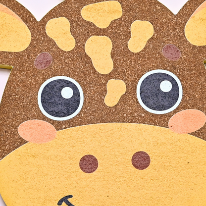 Giraffe Shaped Cork Pinboard | Look Mumma