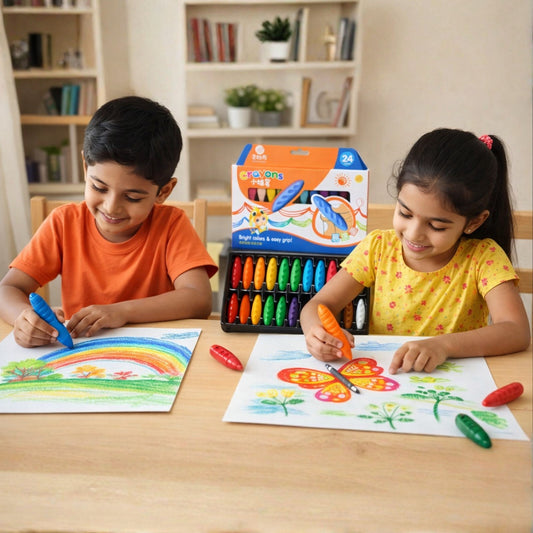 Bright Easy-Grip Crayons | Look Mumma