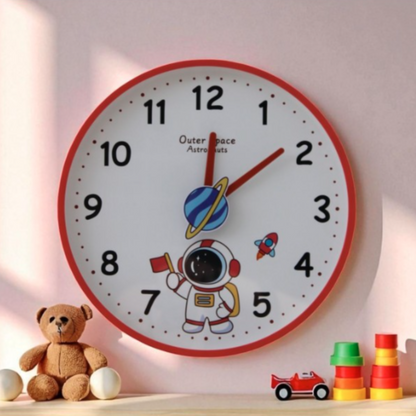 Outer Space Astronaut Kids Wall Clock | Look Mumma