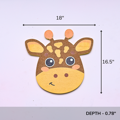 Giraffe Shaped Cork Pinboard | Look Mumma