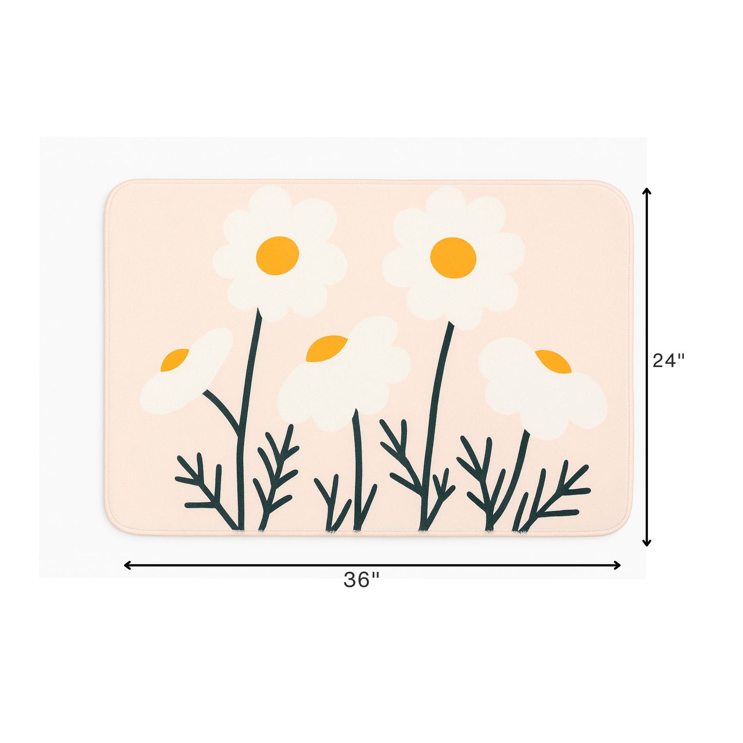 Daisy Garden Kids Rug – Soft Floral Play Mat | Look Mumma