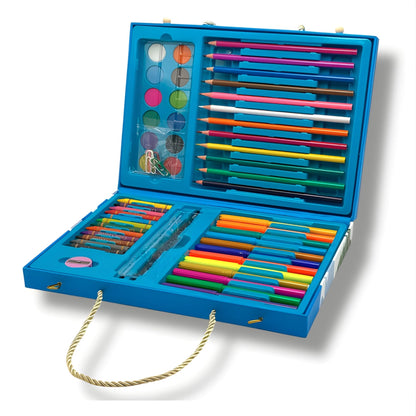Penguin Drawing and Painting Art Set with Portable Suitcase | Look Mumma