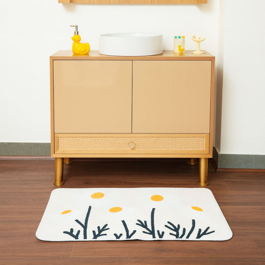 Daisy Garden Kids Rug – Soft Floral Play Mat | Look Mumma