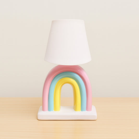 Rainbow Ceramic Table Lamp or Kids' Ceramic Rainbow Bedside Lamp | Look Mumma