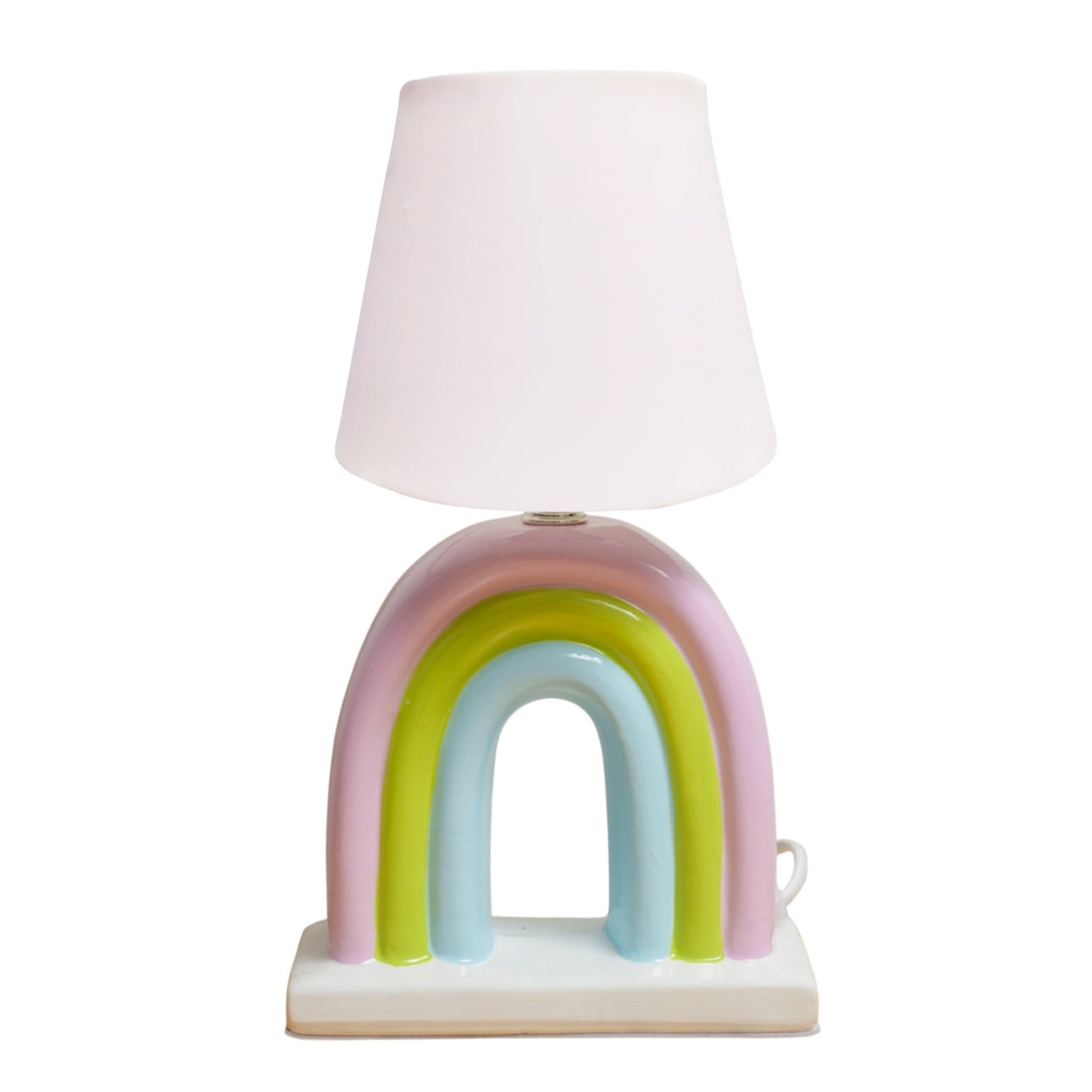 Rainbow Ceramic Table Lamp or Kids' Ceramic Rainbow Bedside Lamp | Look Mumma