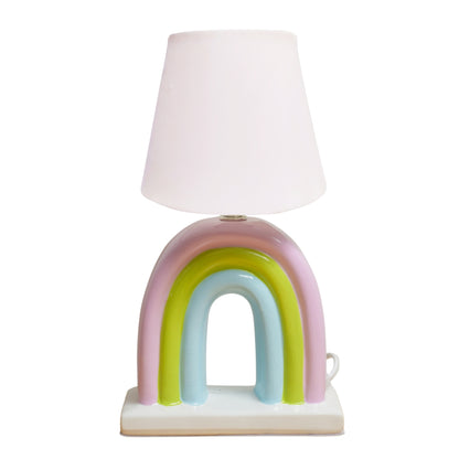 Rainbow Ceramic Table Lamp or Kids' Ceramic Rainbow Bedside Lamp | Look Mumma