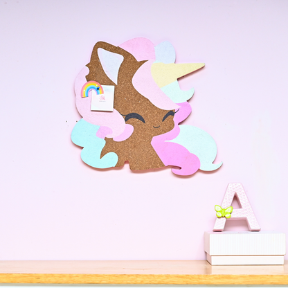 Unicorn Shaped Cork Pinboard | Look Mumma