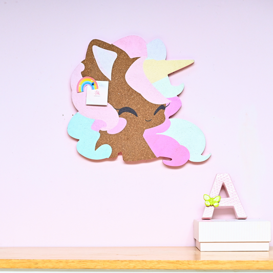 Unicorn Shaped Cork Pinboard | Look Mumma