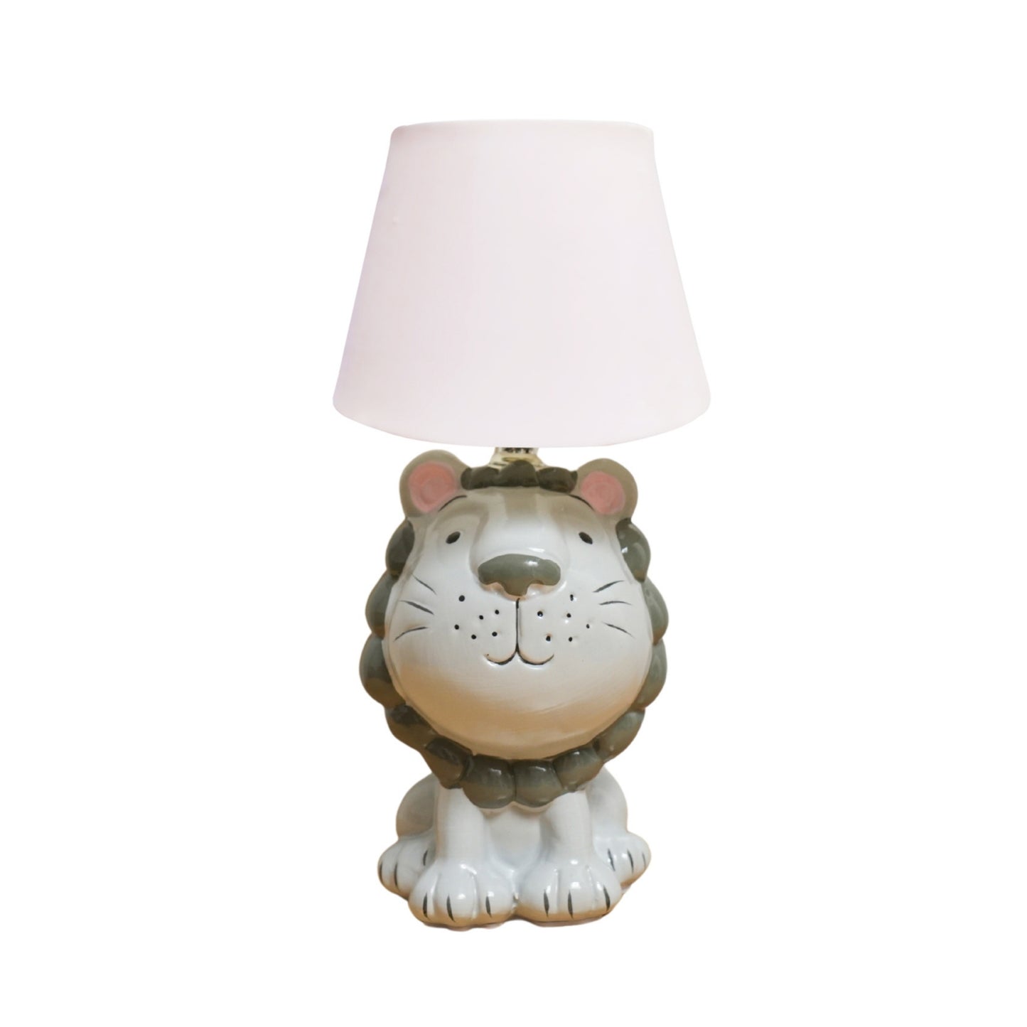 Whimsical Ceramic Lion Table Lamp | Look Mumma