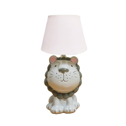 Whimsical Ceramic Lion Table Lamp | Look Mumma