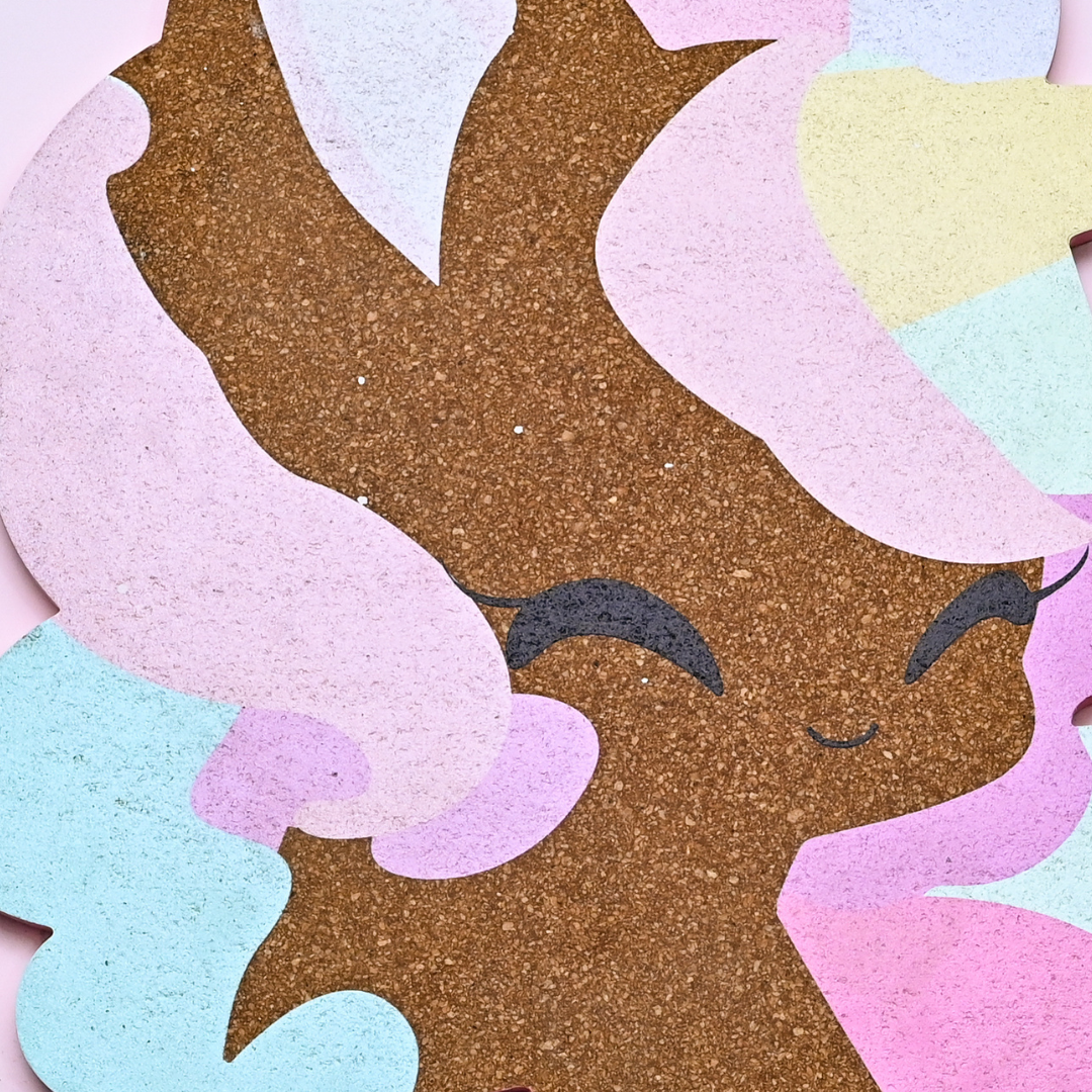Unicorn Shaped Cork Pinboard | Look Mumma