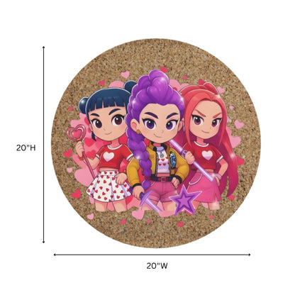 Anime Power Trio Cork Bulletin Board | Look Mumma