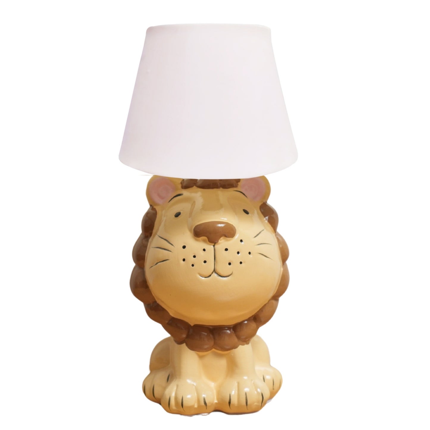 Whimsical Ceramic Lion Table Lamp | Look Mumma