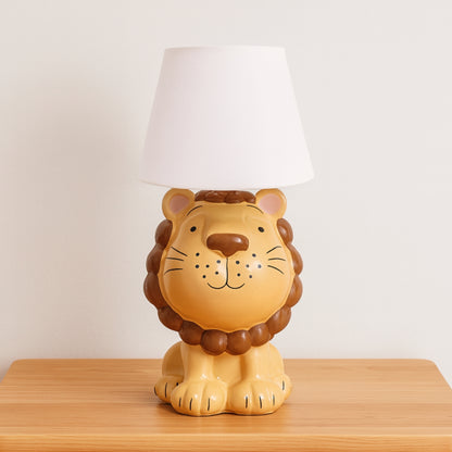Whimsical Ceramic Lion Table Lamp | Look Mumma