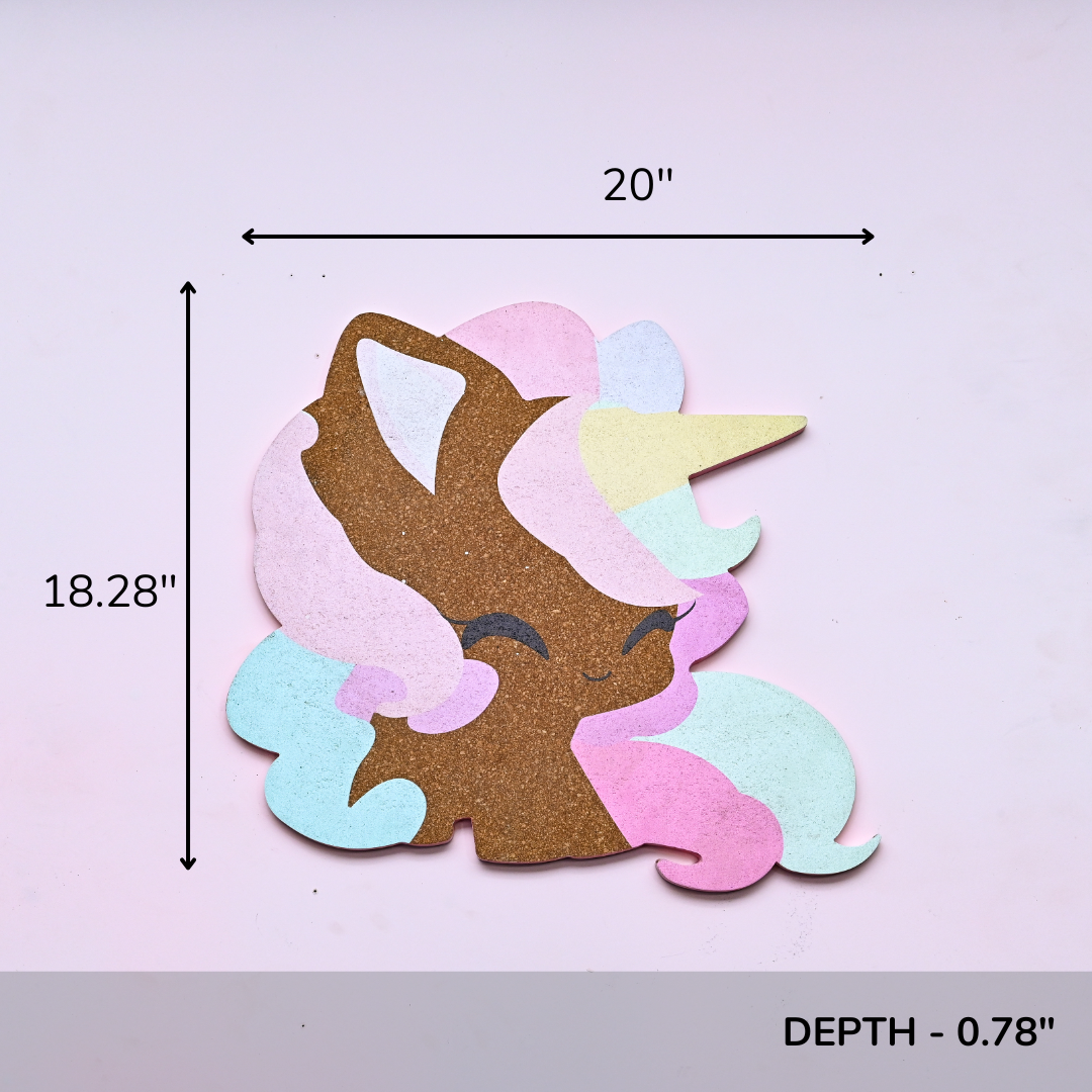 Unicorn Shaped Cork Pinboard | Look Mumma