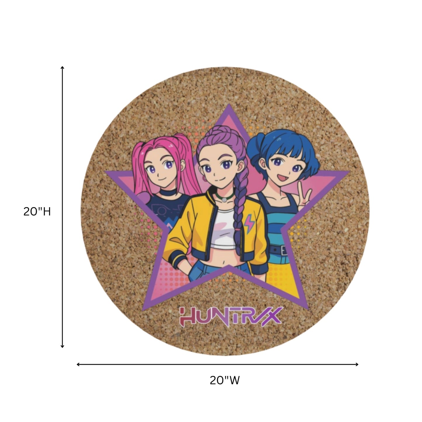 HUNTRXX Anime Pop Circular Cork Board | Look Mumma