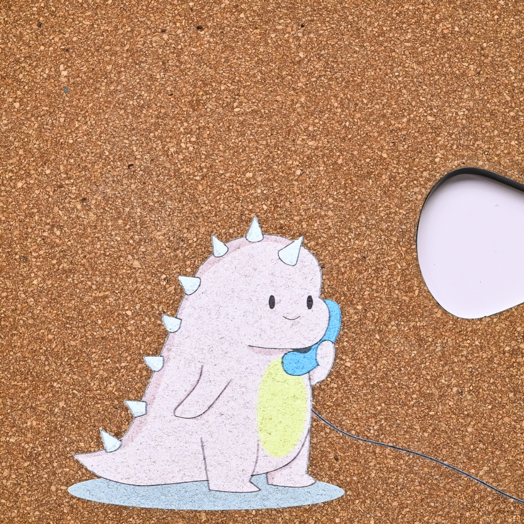 Dinosaur Puzzle Piece Cork Pinboard | Look Mumma