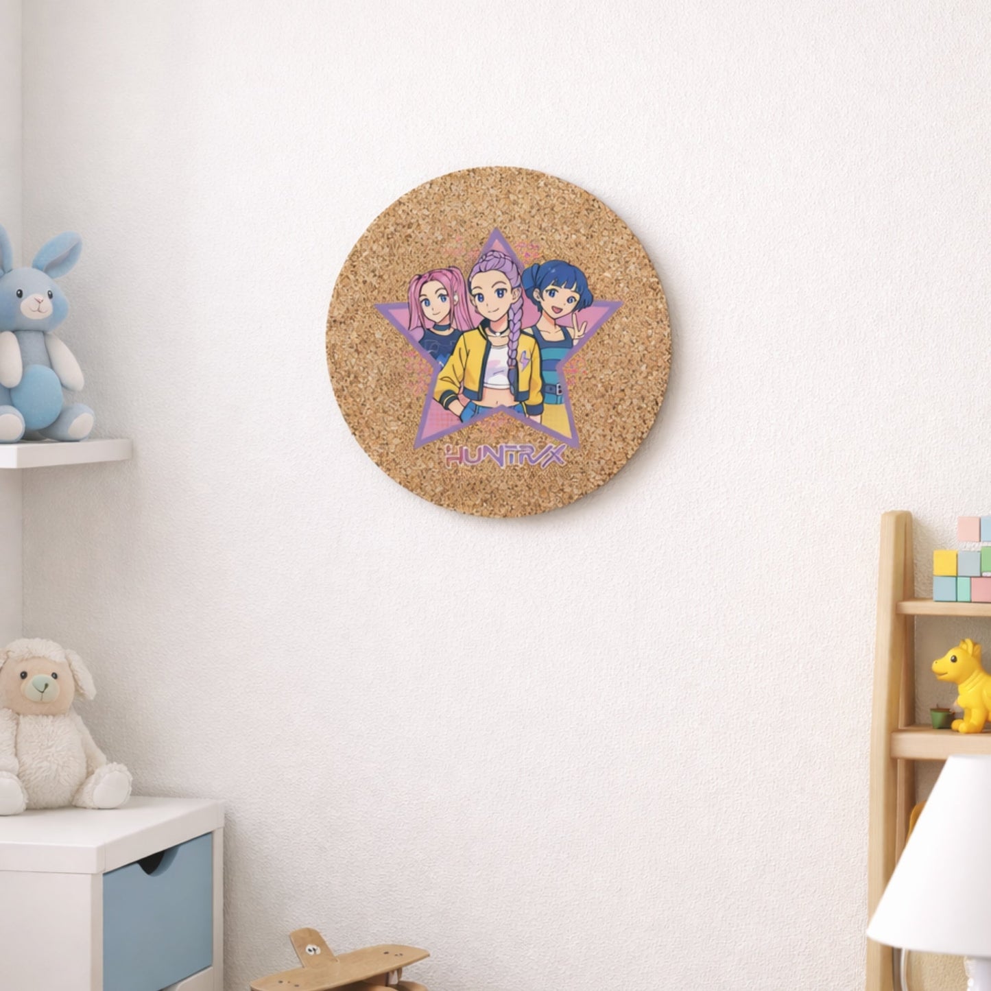 HUNTRXX Anime Pop Circular Cork Board | Look Mumma