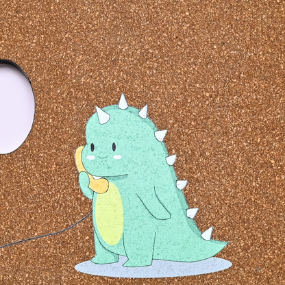 Dinosaur Puzzle Piece Cork Pinboard | Look Mumma