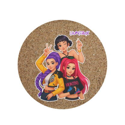 HUNTRXX Trio Anime Round Cork Board | Look Mumma