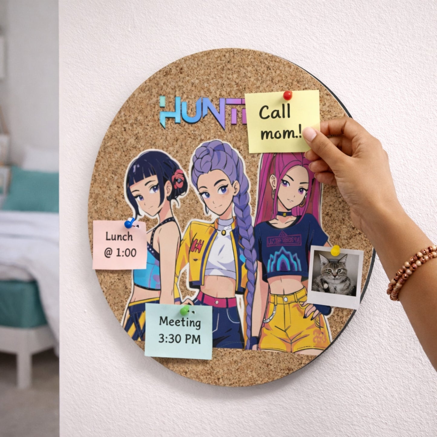 HUNTR/X Anime Cork Pin Board | Look Mumma