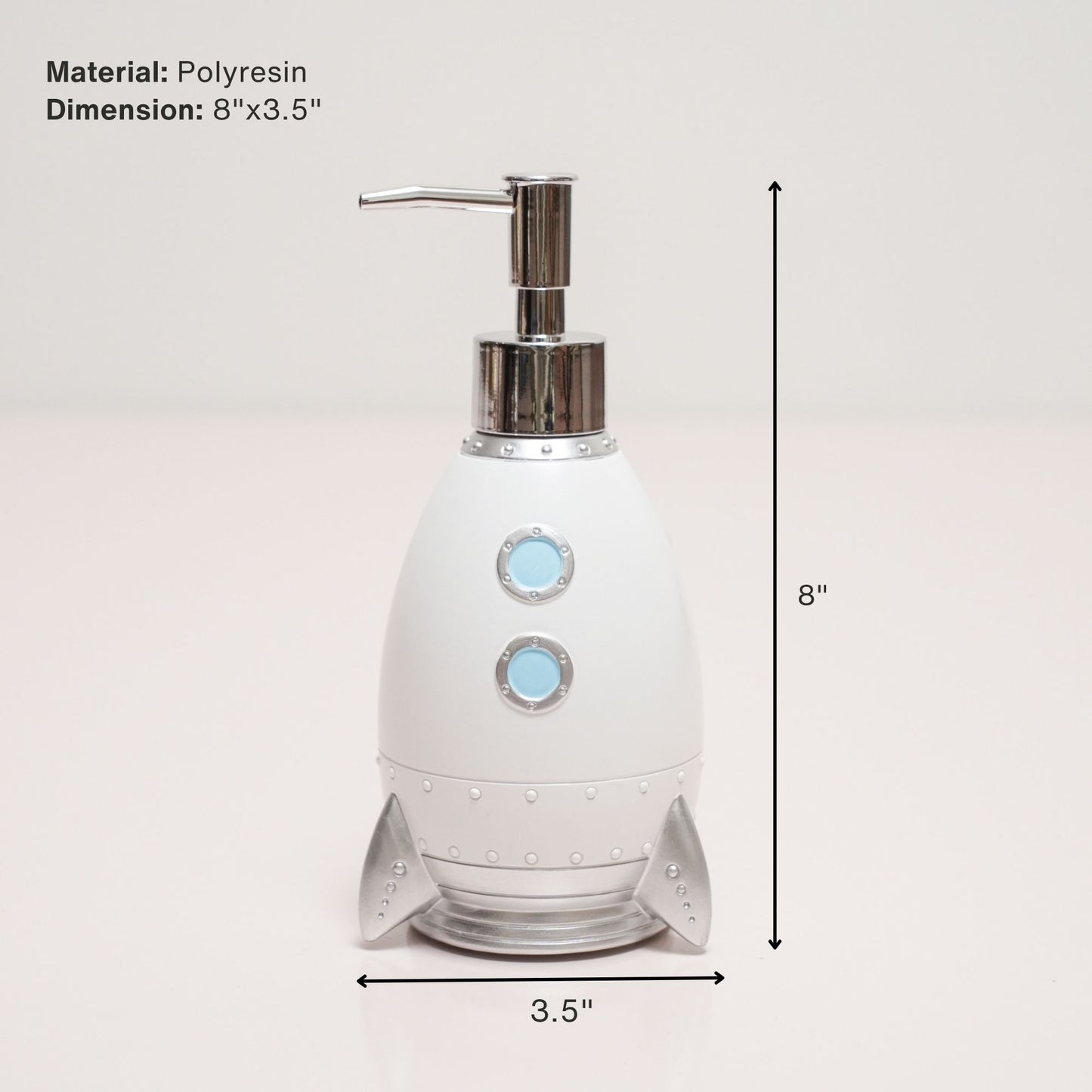 Rocket Soap Dispenser | Fun and Functional Bathroom Accessory | Look Mumma