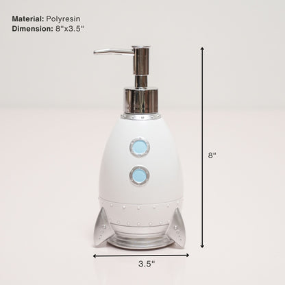 Rocket Soap Dispenser | Fun and Functional Bathroom Accessory | Look Mumma
