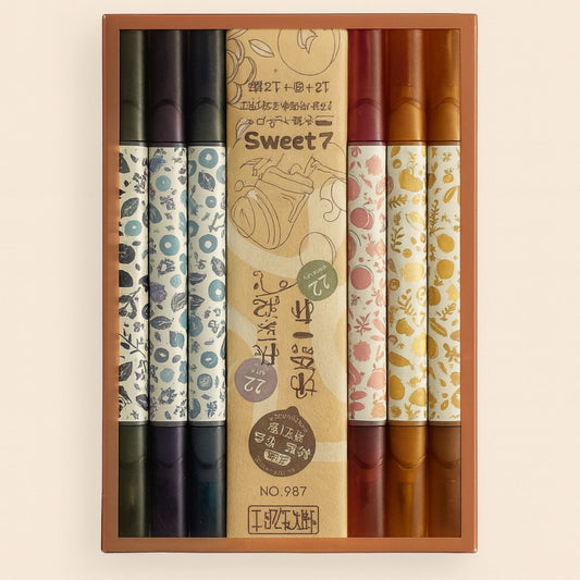 Highlighter Duo 12 Colors Pen | Look Mumma