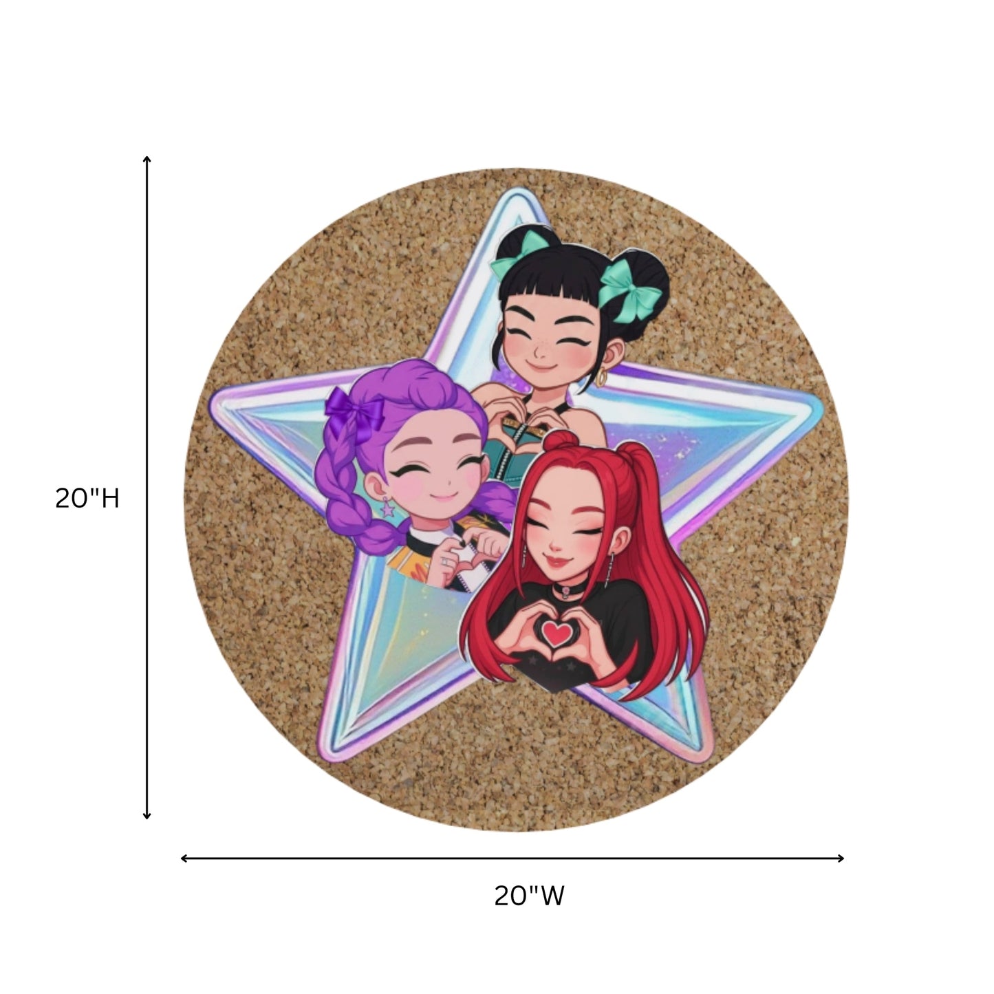 Best Friends Forever Star Cork Board | Look Mumma