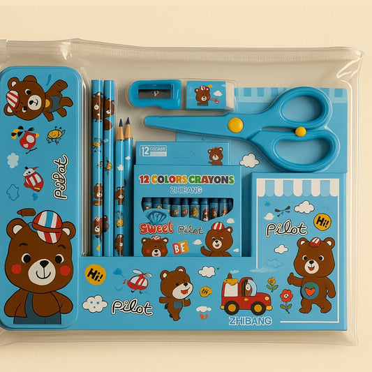 Kids’ Bear-Themed Stationery Set | Look Mumma