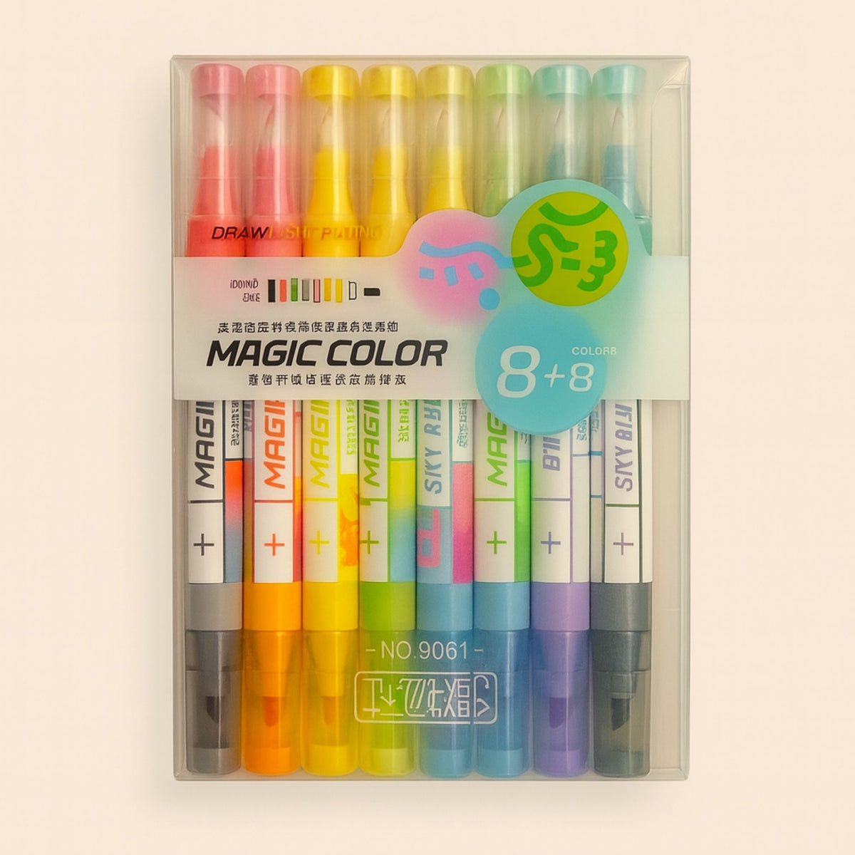 Magic Color Set Magic 8+8 Colors Marker Set | Look Mumma