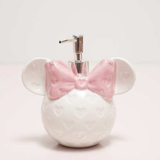 Mini Mouse Soap Dispenser – Adorable Ceramic Bathroom Accessory | Look Mumma