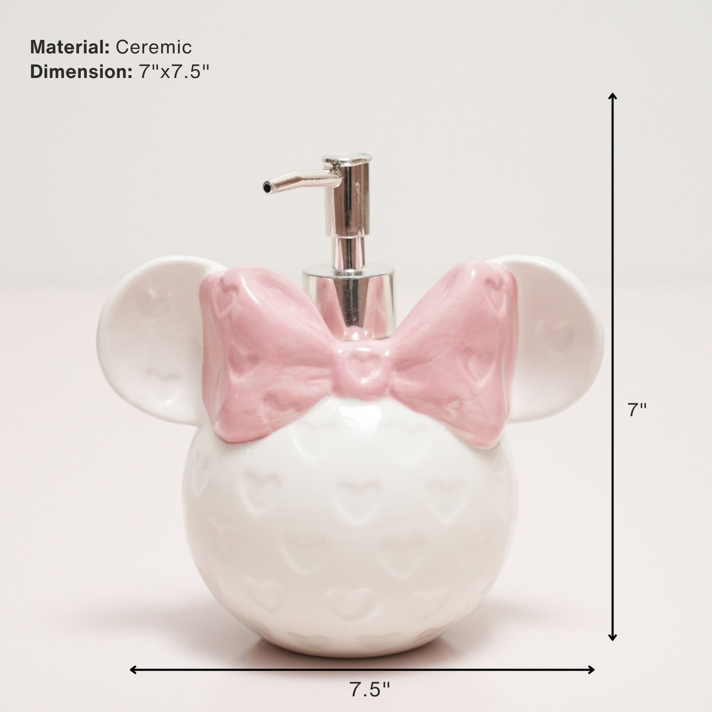 Mini Mouse Soap Dispenser – Adorable Ceramic Bathroom Accessory | Look Mumma