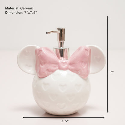 Mini Mouse Soap Dispenser – Adorable Ceramic Bathroom Accessory | Look Mumma