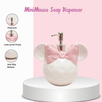 Mini Mouse Soap Dispenser – Adorable Ceramic Bathroom Accessory | Look Mumma