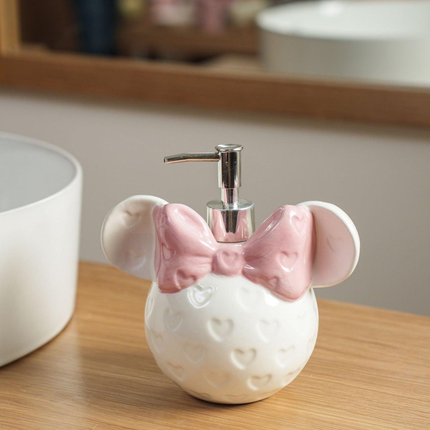 Mini Mouse Soap Dispenser – Adorable Ceramic Bathroom Accessory | Look Mumma