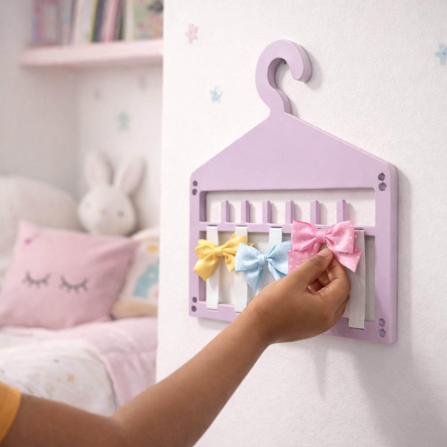 Pastel Hanger Hair Accessory Organizer