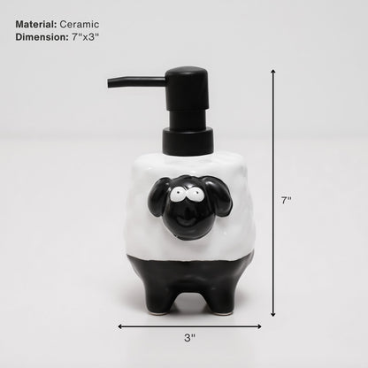 Sheep Shape  Ceramic Soap Dispenser Dispenser – Adorable Handcrafted Bathroom Accessory | Look Mumma