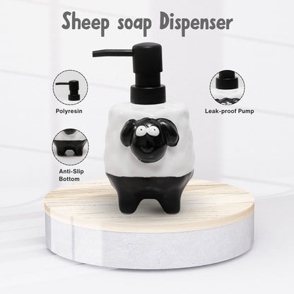 Sheep Shape  Ceramic Soap Dispenser Dispenser – Adorable Handcrafted Bathroom Accessory | Look Mumma