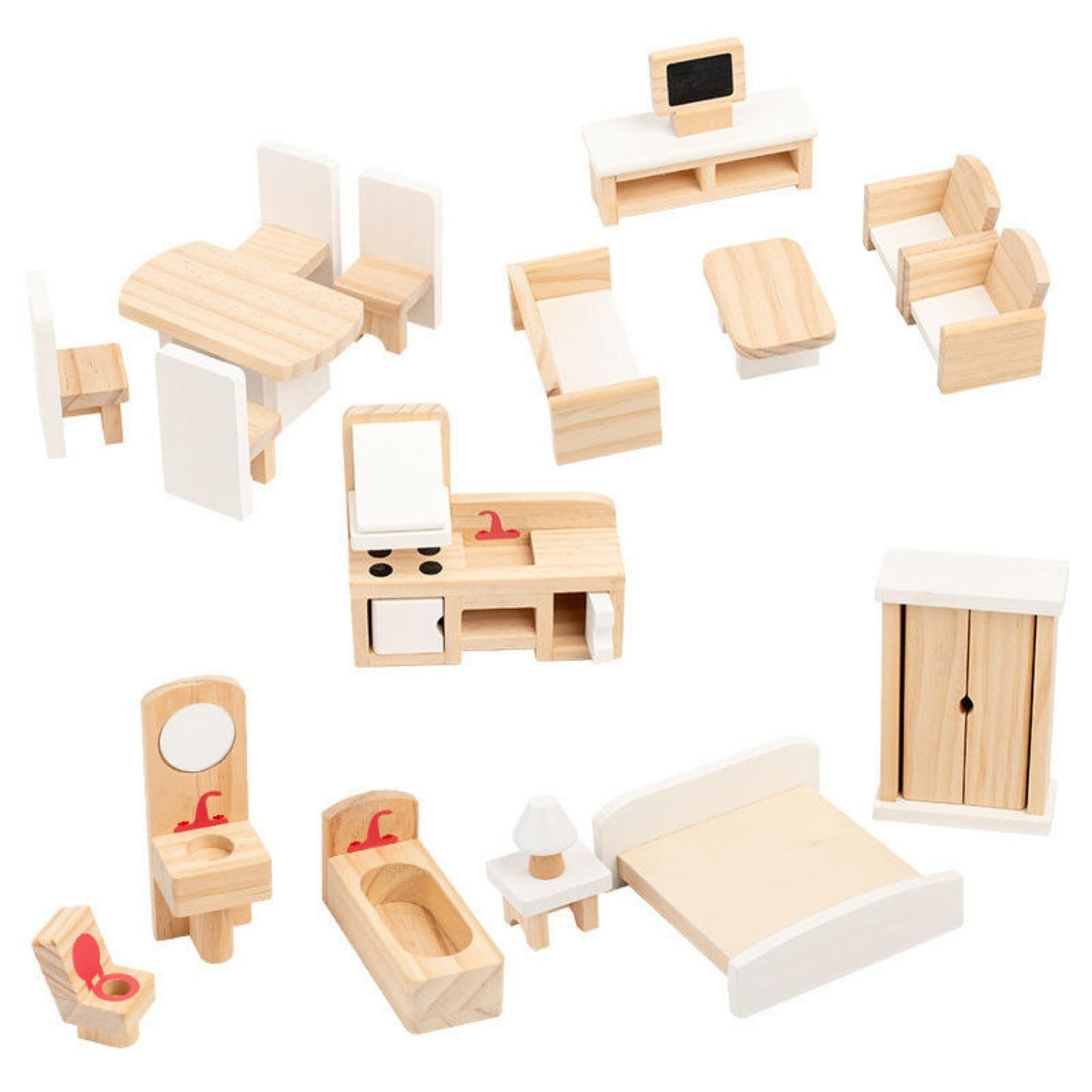 Natural Wood  Furniture Set | Look Mumma