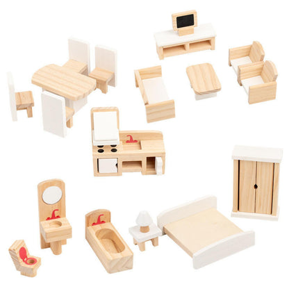 Natural Wood  Furniture Set | Look Mumma