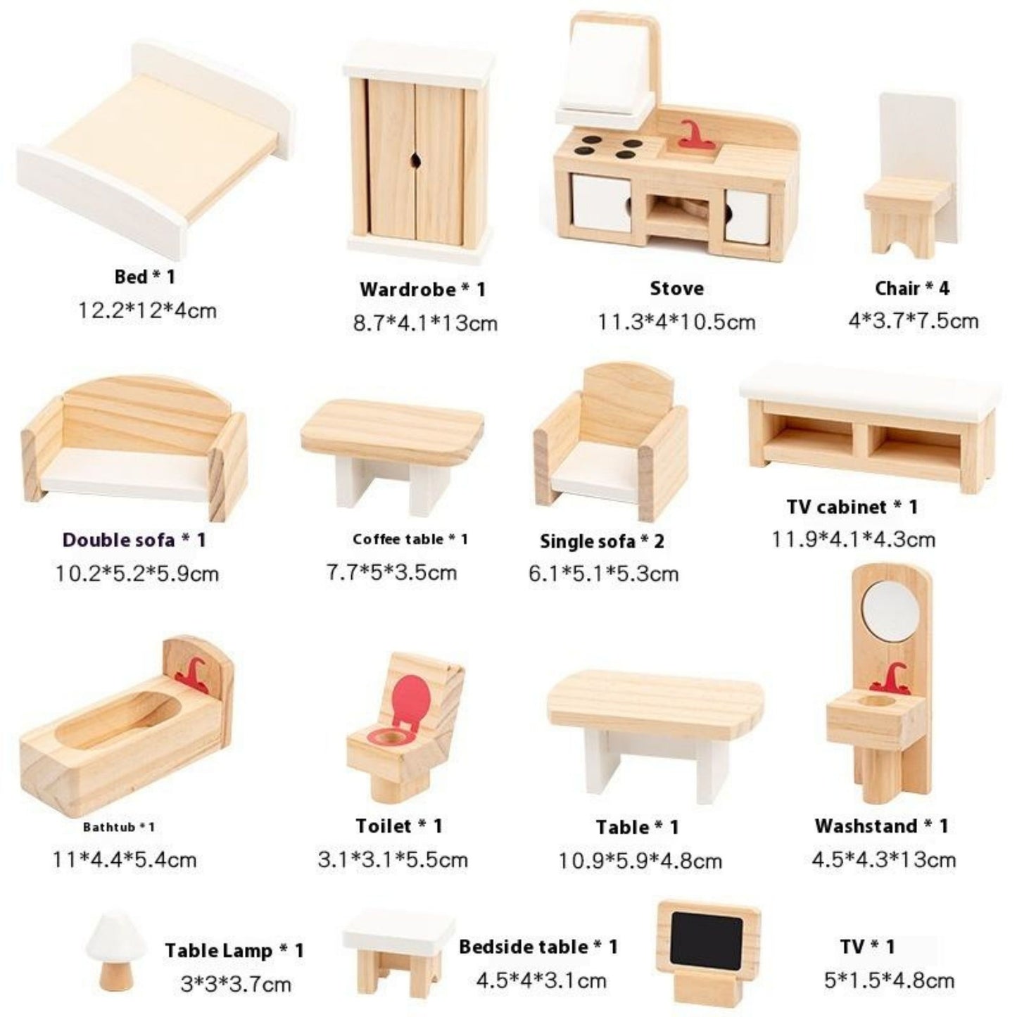 Natural Wood  Furniture Set | Look Mumma