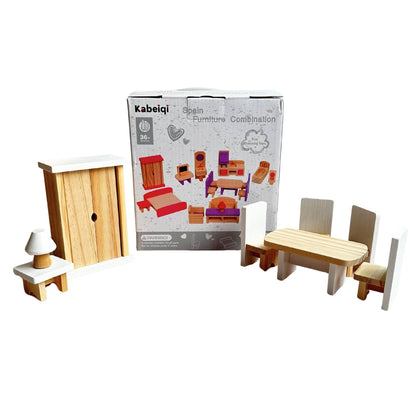 Natural Wood  Furniture Set | Look Mumma