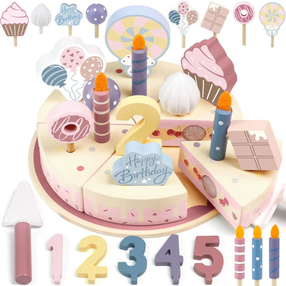 Pretend Play Birthday Cake Set | Look Mumma