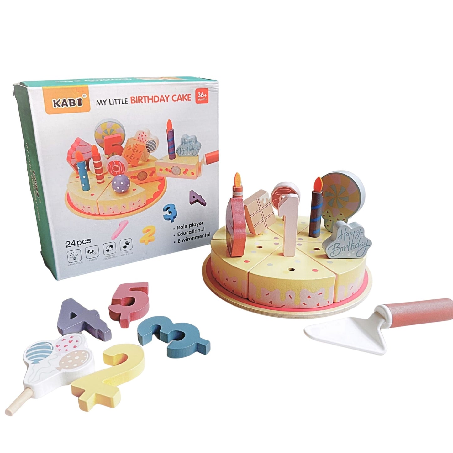 Pretend Play Birthday Cake Set | Look Mumma