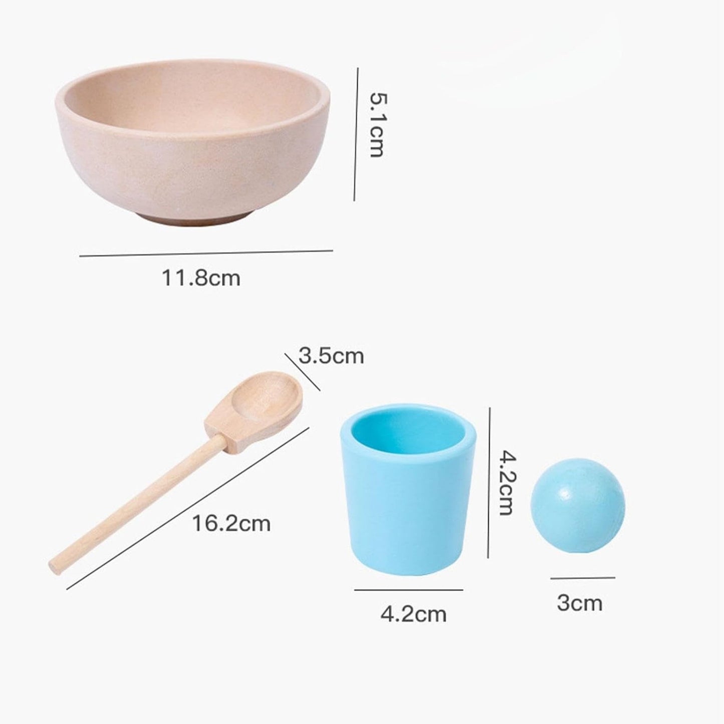 Afaike Balls and Cups Wooden Sorting Toy | Look Mumma